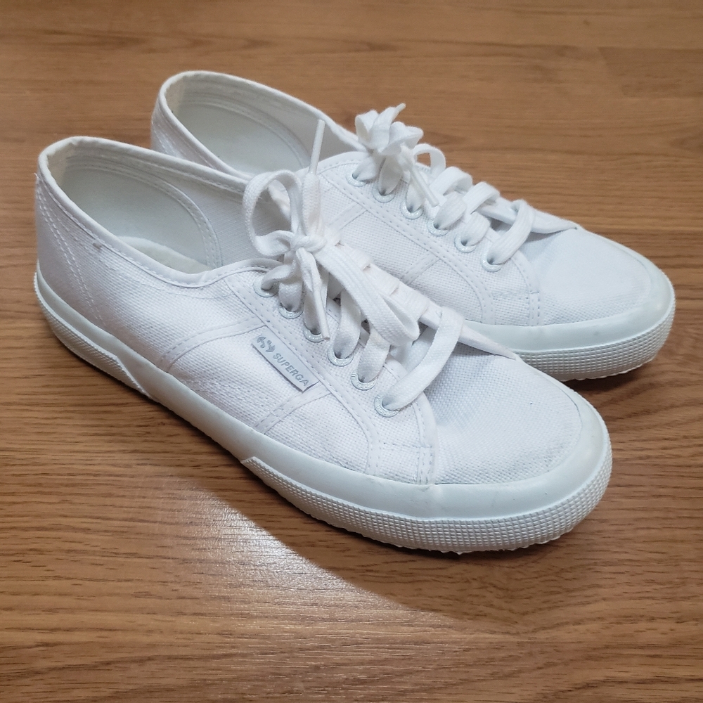 Superga Women's White Canvas Sneakers